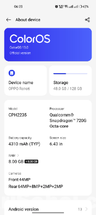 Oppo Reno 6